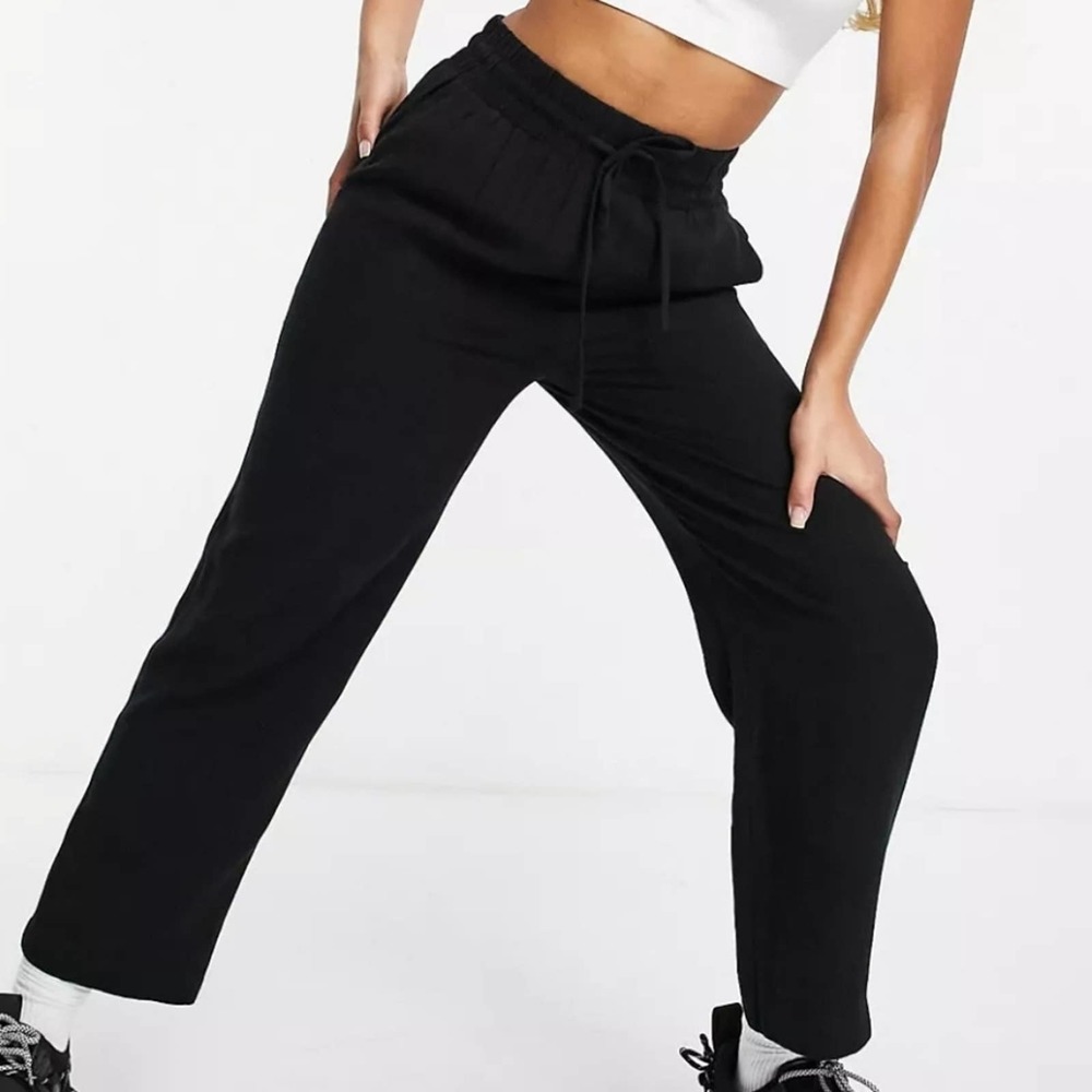 ASOS Design Petite Linen Jogger Trouser in Black - NWT